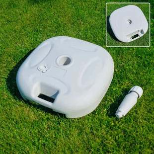 ALI6沙滩伞遮阳伞座大号广告伞注水底座白色20L户外庭院休闲经济