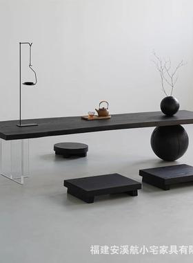 实木茶几客家用现代简约木CNA茶厅桌阳台小原几日式榻榻米飘窗茶