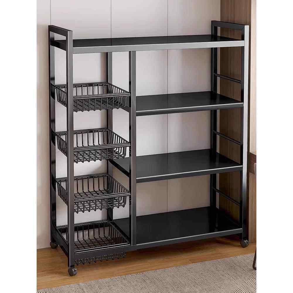 厨房微波炉置物架落地多层放菜收纳架家用多功能烤箱零食储物架子,厨房/烹饪用具,微波炉置物架,淘宝优惠券,粉丝福利购,淘宝优惠卷