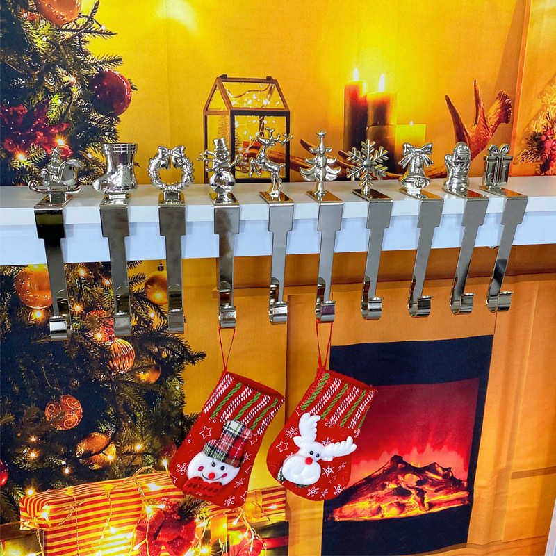 电商壁炉挂钩圣诞装饰长筒袜挂钩挂件衣架金属雪花挂钩挂件钩,家庭/个人清洁工具,粘钩,淘宝优惠券,粉丝福利购,淘宝优惠卷