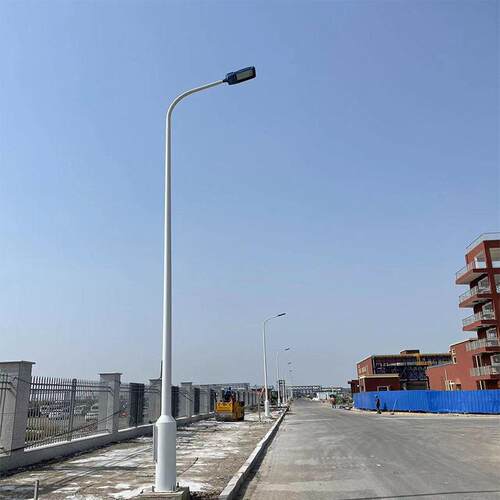 厂家供应路灯10m米弯臂双臂大功率新农村市政道路照明马路灯