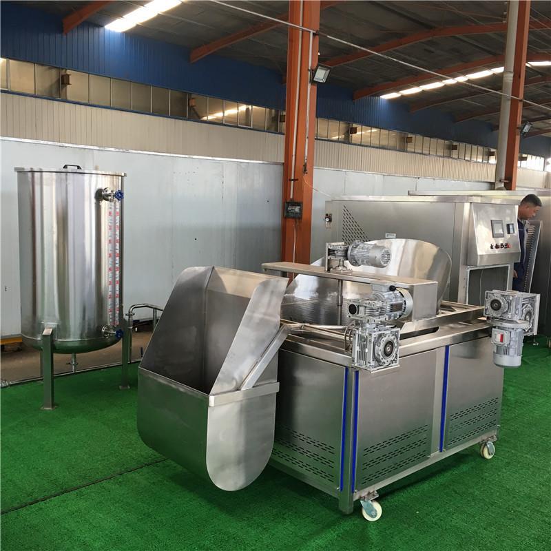电加热带搅拌自动出料油炸锅好用吗 恒温控制油炸机生产厂家商用