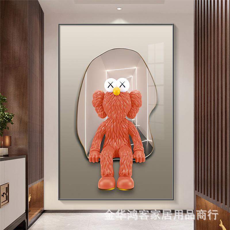 KAWS公仔玄关装饰画现代轻奢其它配件