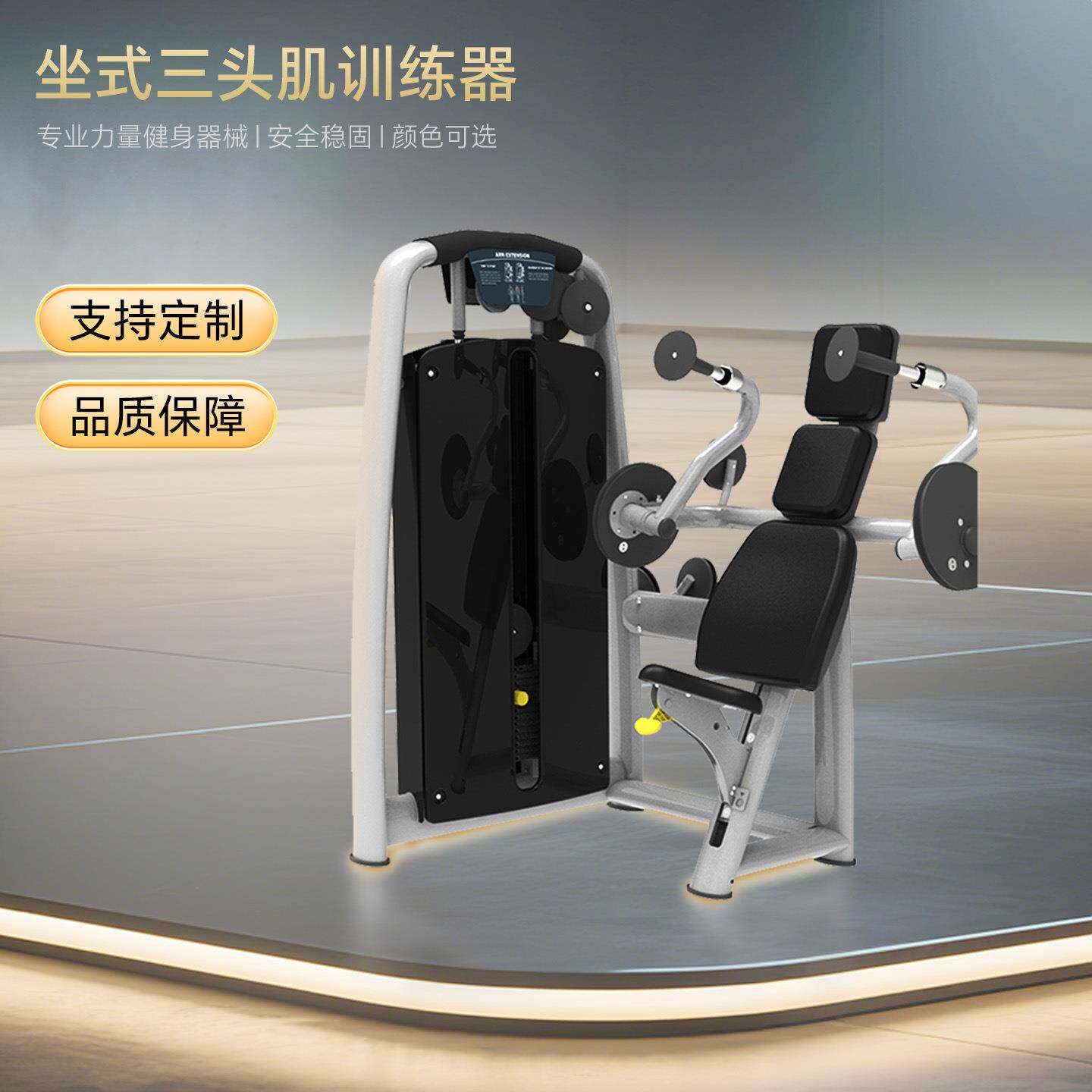 坐式三头肌训练器二头肌训练器坐式二头肌训练器室内力量