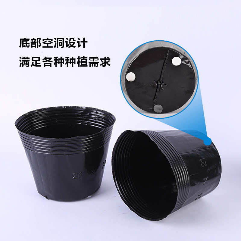 塑料苗圃育苗钵黑色袋花卉盆育苗一次性种植育苗盆营养育苗杯园艺