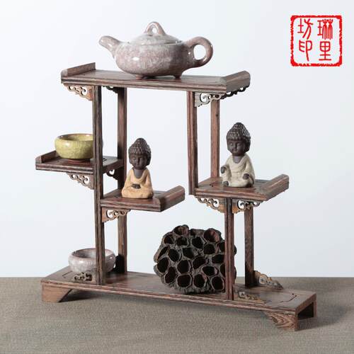 工艺品鸡翅鸡翅博古红木博古架