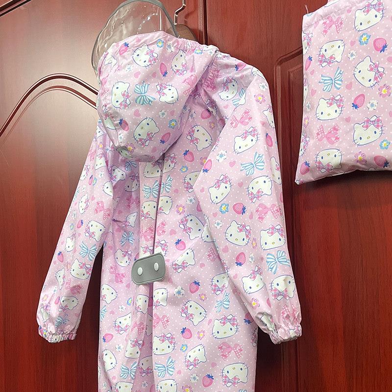 日系2026新款儿童雨衣女童小学生上学专用亲子雨衣幼儿园防水防雨
