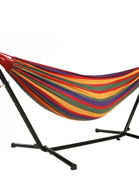 吊床支架棉帆布便携组装吊床双人吊椅秋千铁架子Hammock