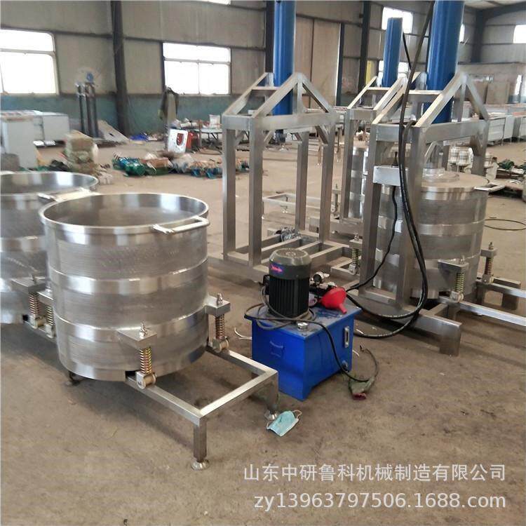 液压式酒糟压榨机 不锈钢韭菜压汁机 电动树莓石榴籽压汁机