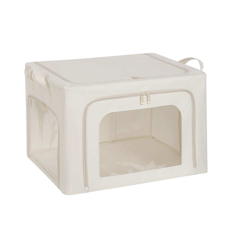 三开窗可视收纳箱防尘防潮可折叠家用衣柜换季被子衣服整理百纳箱