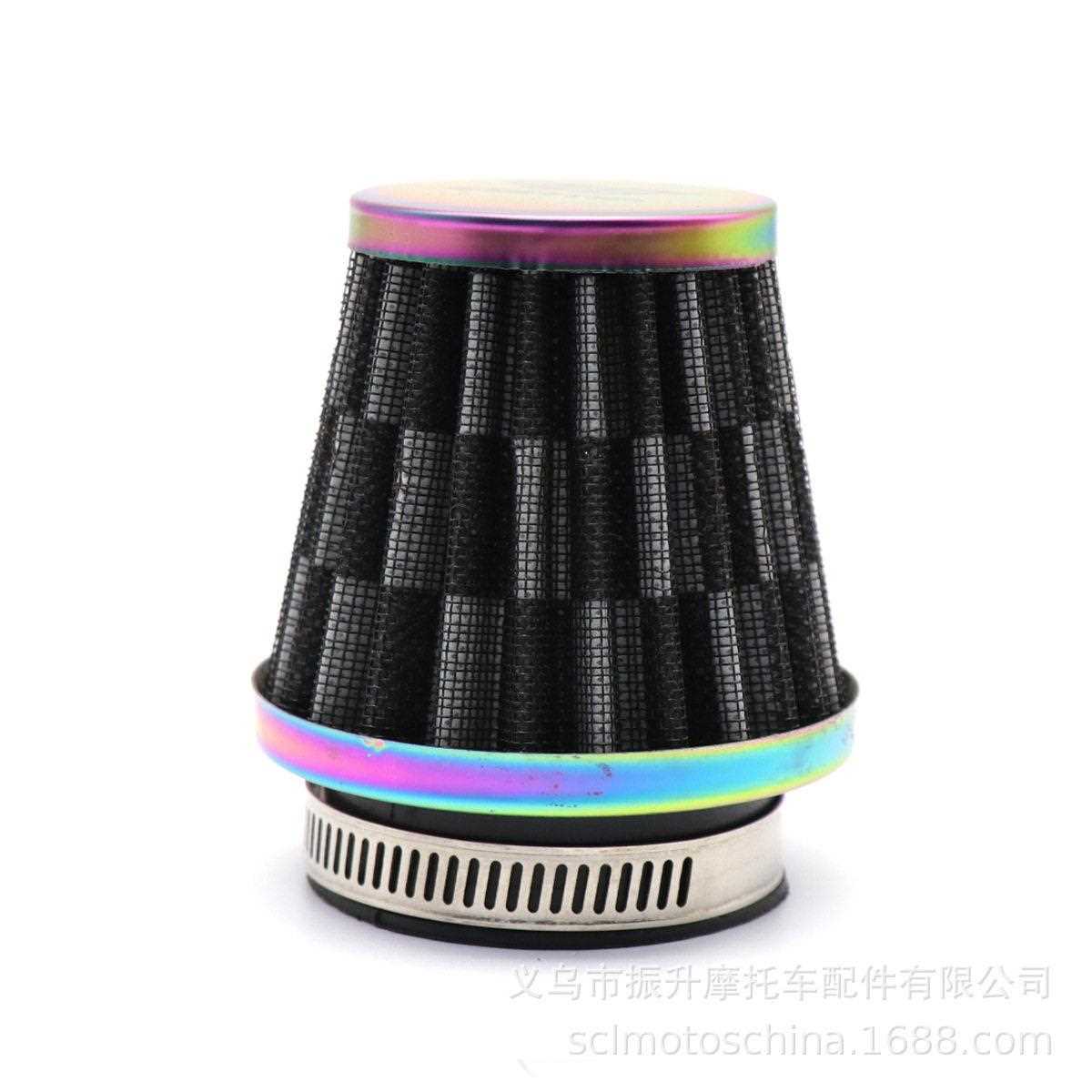 新款直销摩托车配件pwk化油器过滤芯改装空气滤清器 彩色空滤大流
