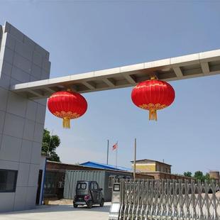 厂家直供大红灯笼欢度国庆春节灯笼铁口绒布灯笼户外防水特大灯笼