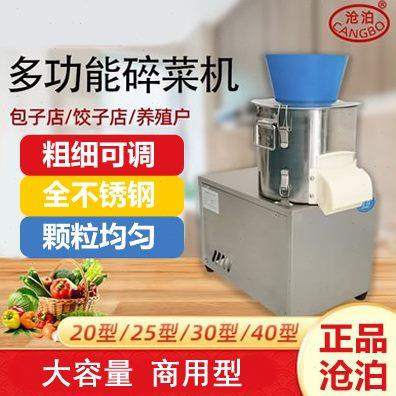 沧泊商用电动切菜机不锈钢菜馅机刹菜机碎菜机绞菜机打馅机绞馅机