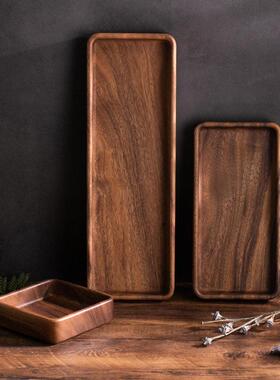 Stackable breakfast plate, fruit plate, wooden dining plate