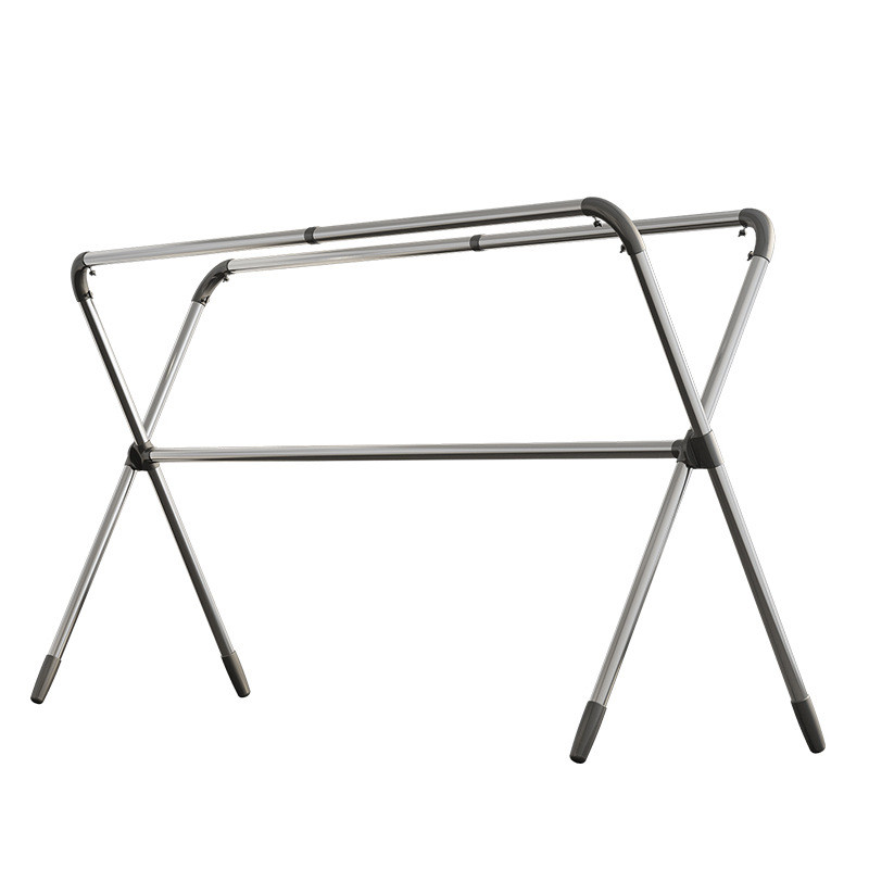 X型晾衣架落地升降折叠室内家用户室外晒衣架伸缩杆晒被子不锈钢