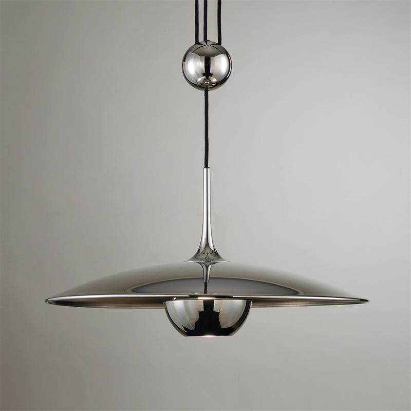 北欧后现代创意高度可调滑轮飞碟吊灯橱窗餐厅个性设计师样板房灯