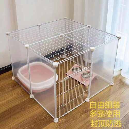 狗狗围栏室内家用狗笼小中型犬泰迪家用隔离门宠物护栏狗窝狗笼子