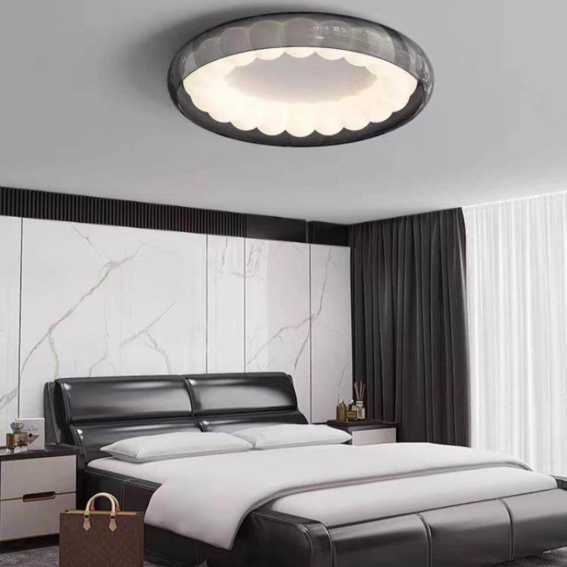 极简意式卧室吸顶灯现代简约高端设计师家用高亮护眼主卧室房间灯