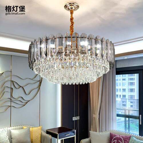 轻奢吊灯水晶吊灯客厅灯简约大气餐厅灯时尚卧室灯后现代北欧灯具