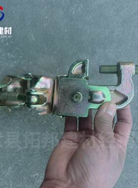 镀锌木扣扣PCR件日式冲压钢板钢管扣工件方管扣十字转钢管紧固旋