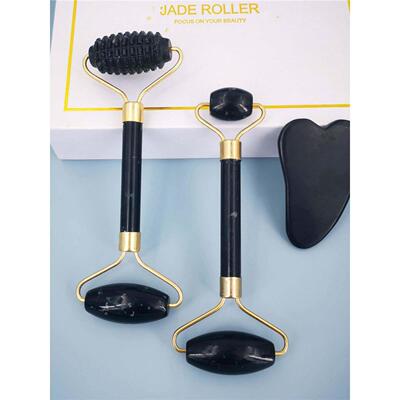 Obsidian Jade Roller Massager Gouache Scraper For Face