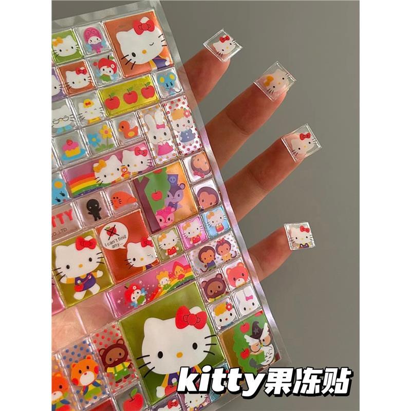 小红书同款Hello Kitty凯蒂猫立体泡泡棉超可爱手帐装饰小贴纸画