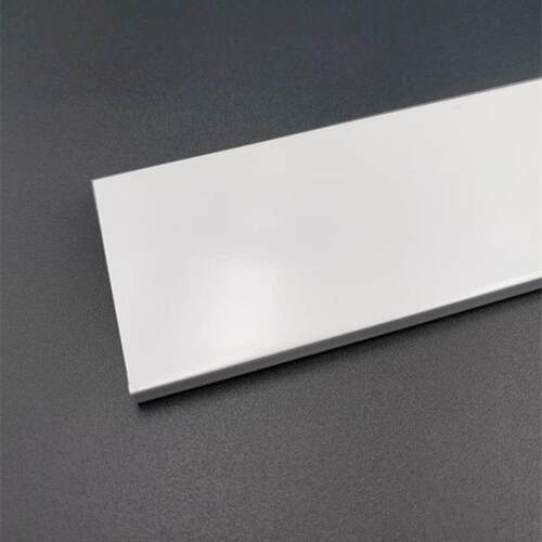 铝合金U型槽50*5内径48mm白色烤漆收口包边u形装饰条 5厘米踢脚线