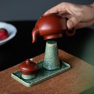 云上青天晾壶架祥云盖置盖托陶瓷置物架紫砂茶壶配件家用茶道零配