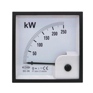 250kW 400 供应表指针式 380V方形开孔 91mm 功率表BE