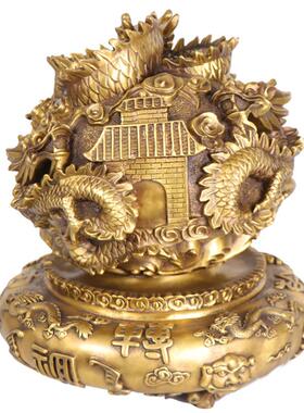 杨铜记 铜九转乾坤炉 铜乾坤鼎九龙炉 铜时来运转