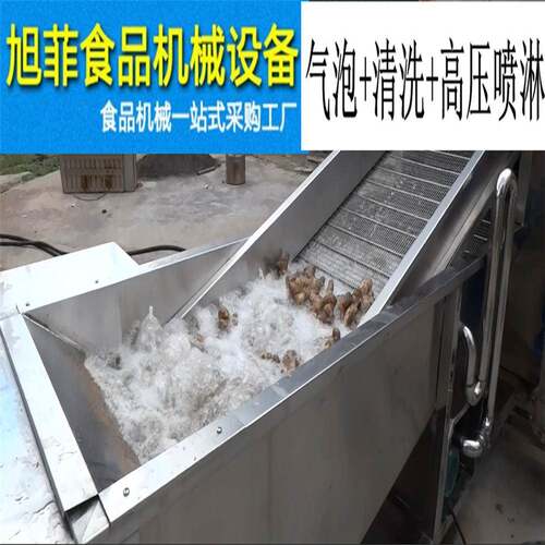 洗姜机生姜清洗喷淋设备大姜清洗