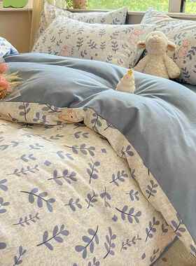 加厚毛被套单纯棉冬季单个被罩2全棉加厚025新款全磨棉件150x200