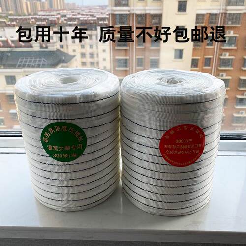 佳盈大棚压膜绳温室配件加厚抗老化耐磨压膜线压膜带白色托膜带云