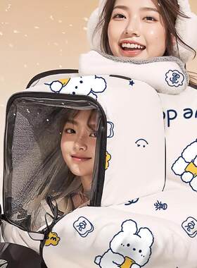 电动车亲子挡风儿童摩托车挡风被