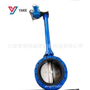 GD341X 管网长杆蝶阀 16Q加长杆球墨铸铁双法兰蝶阀地下涡轮式