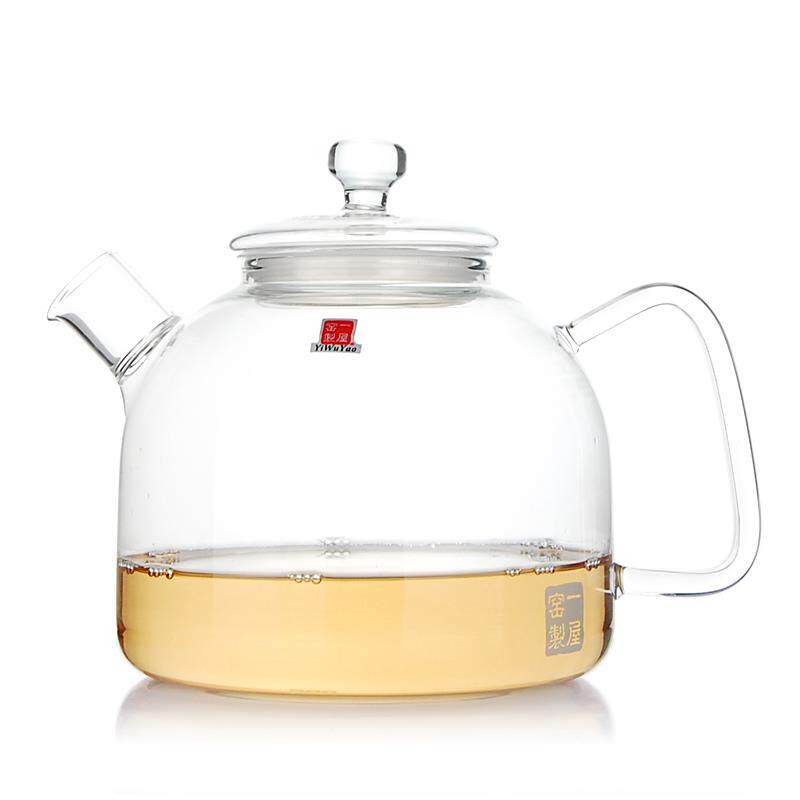 一屋窑耐热玻璃大容量泡茶壶煮茶烧开水花草绿茶壶可明火黑晶炉煮