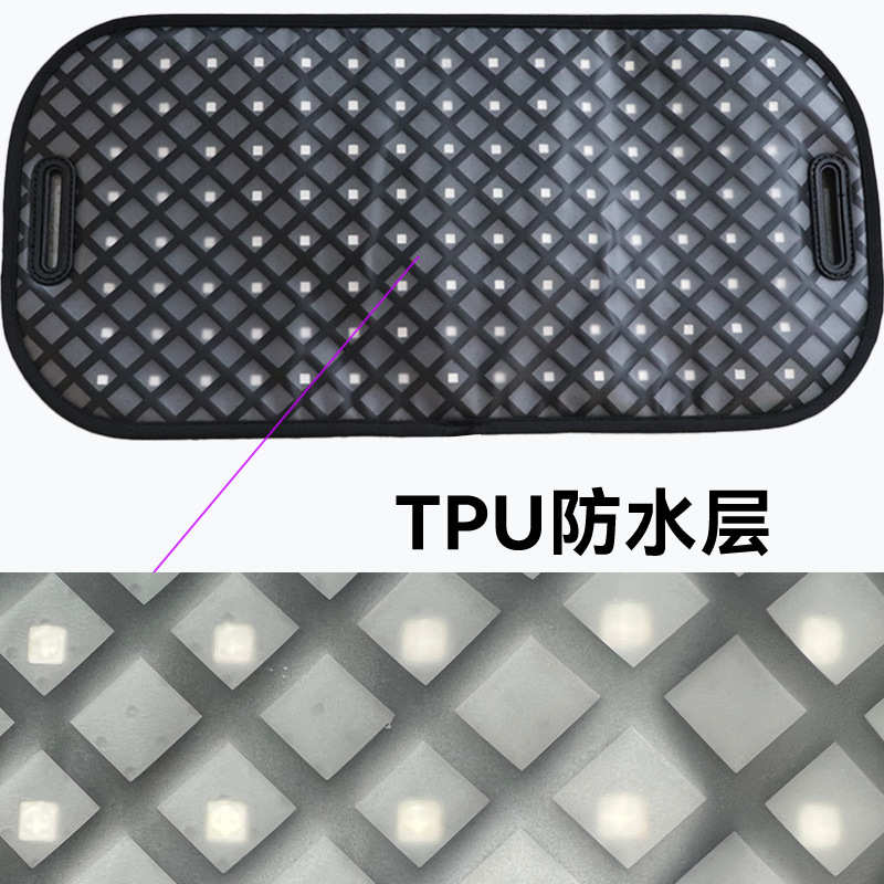 厂销120灯LED红光腰带 多功能防水层红光加热腰带红外光照射护腰