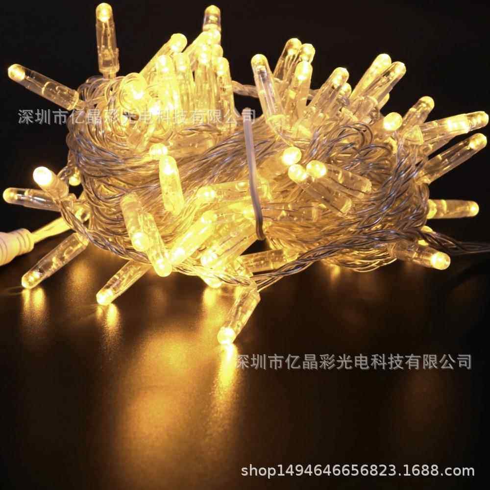 灌胶防水灯串户外工程亮化灯串公母接灯串可串联10米100灯小夜灯