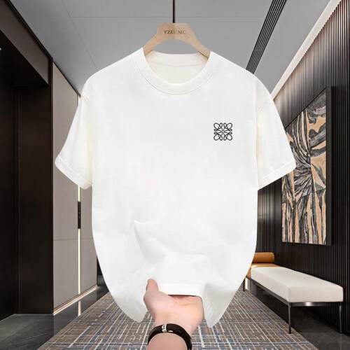 MAROLIO~闭眼入！260g双纱精梳纯棉短袖t恤男女款潮牌情侣上衣服
