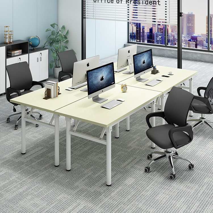 家用卧室台式电脑桌简易长方形书桌简约学生写字桌租房折叠小桌子