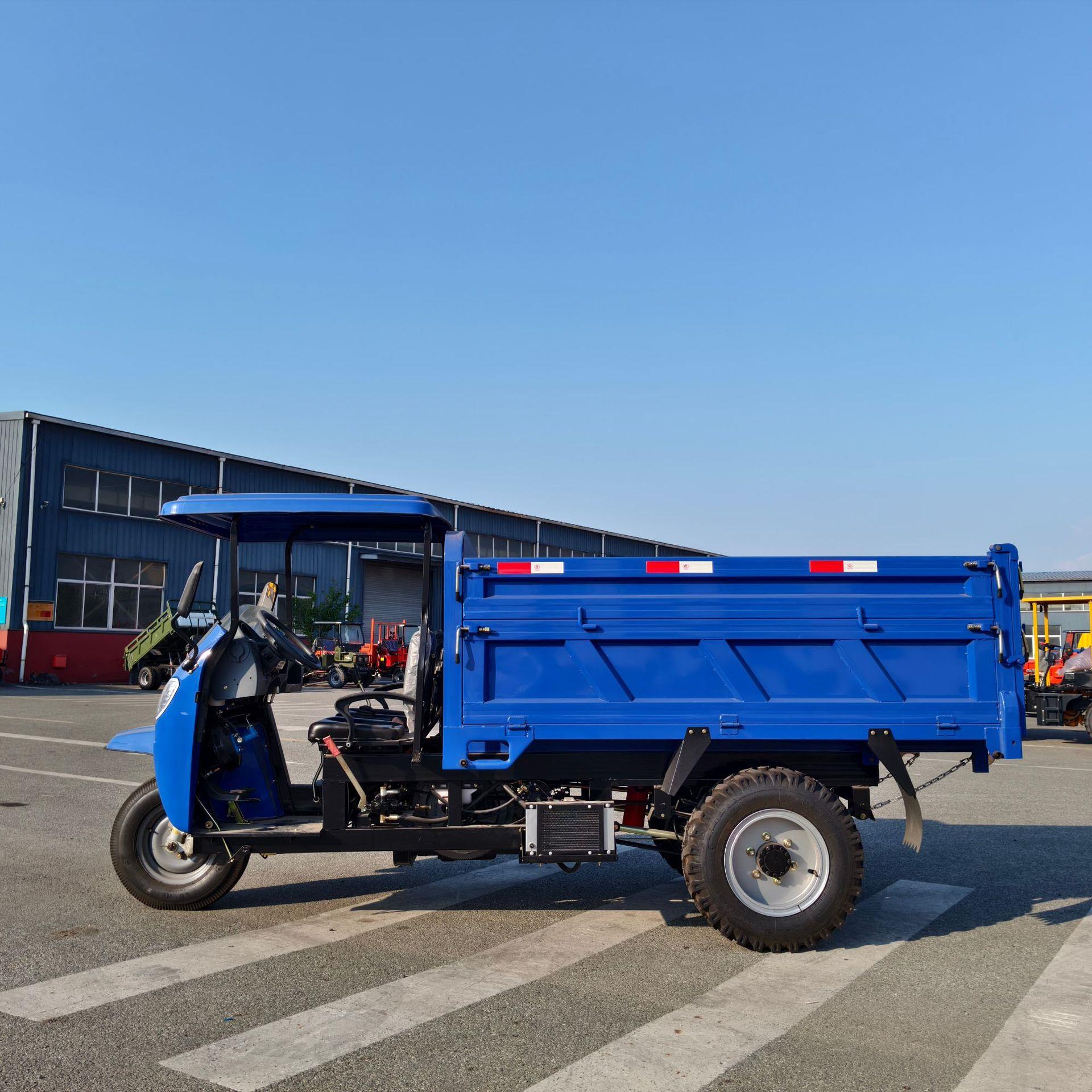 出口款柴油三轮自卸车 果园拉货农田运粮 工程拉料爬坡翻斗三马车