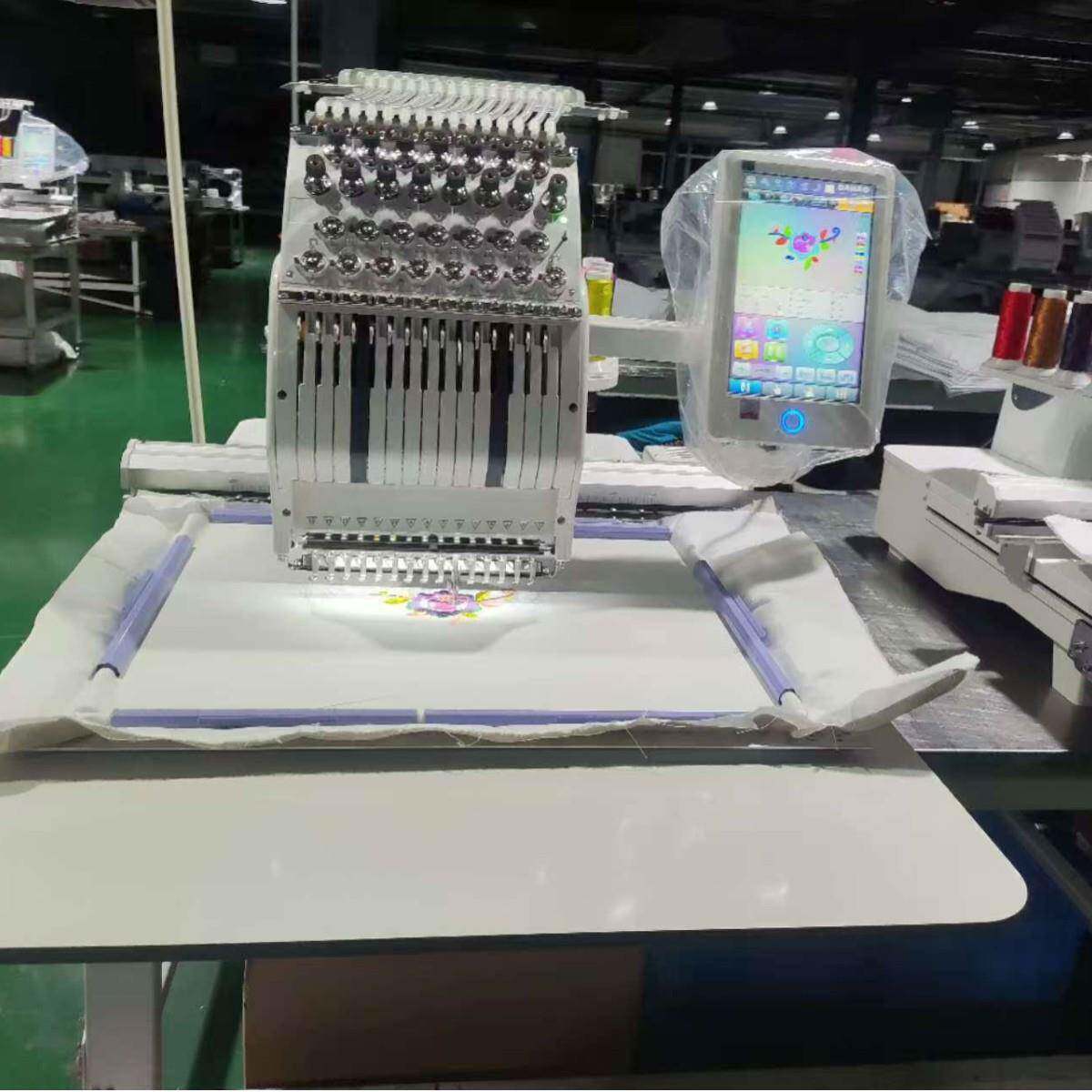 1501CT叶氏2025新款家用马头机电脑绣花机单头15针4050工业刺绣机