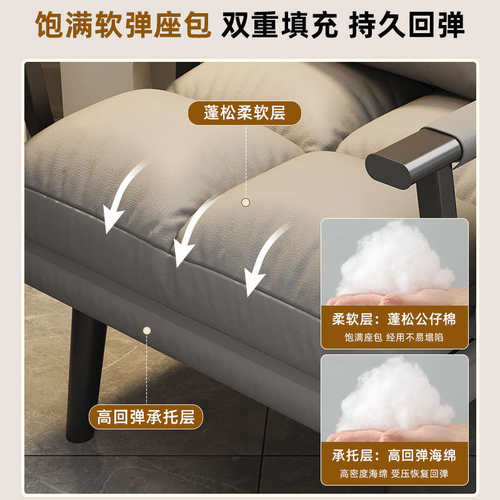 折叠床可躺靠背躺椅办公室单人床椅秋冬懒人沙发椅子午休午睡两用