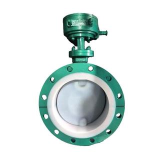 耐腐蚀耐酸碱开关阀 16C 涡轮衬氟蝶阀 D341F46