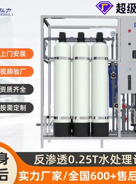 弘力小型250KG工业反渗透水处理设备商用工业处理废水净水器
