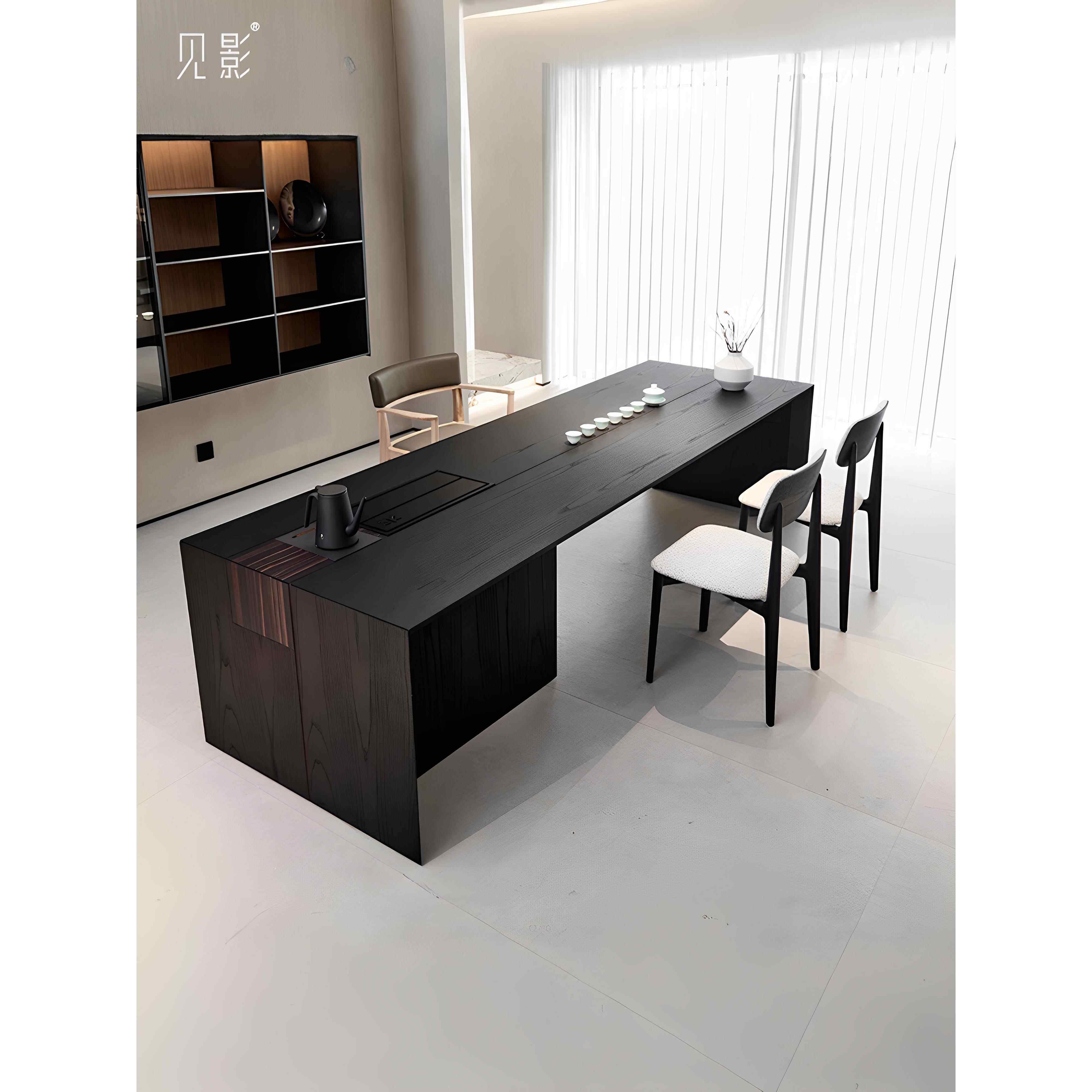 见影新中式茶桌椅组合实木茶台家用侘寂风泡茶桌办公茶室设计师款,住宅家具,家用茶台/茶桌,淘宝优惠券,粉丝福利购,淘宝优惠卷