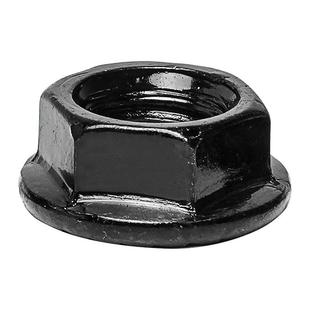 碳黑色外六角法兰钢螺母发185黑兰法面螺母镀黑锌法兰母M螺帽M4