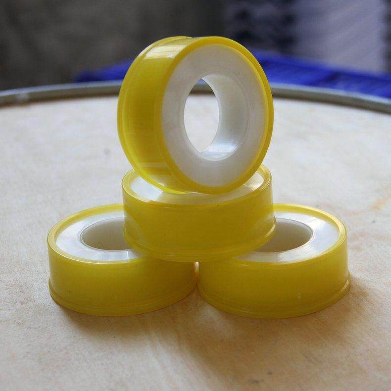 水暖专用防漏生胶带大卷缠绕带家用耐高温生料带防水100卷黄壳
