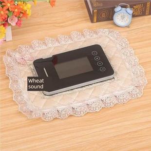 门铃电话套罩楼宇门禁室内机布艺防尘框保护贴可视对讲遮挡装饰盒