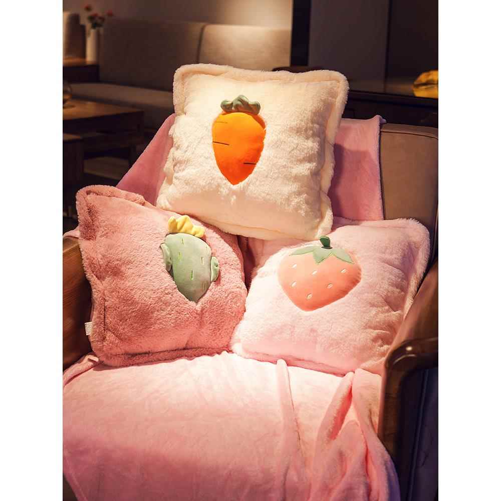 抱枕被子两用北欧风格ins靠垫客厅卧室床上沙发靠枕车内午睡神器